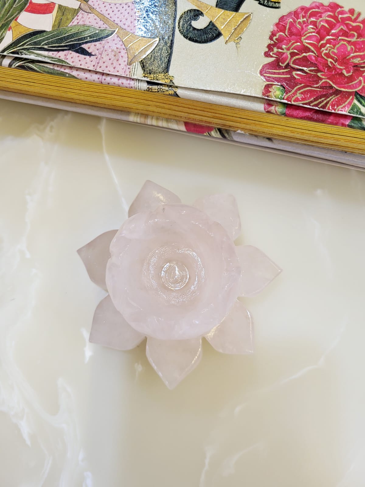 Rose Quartz Diya