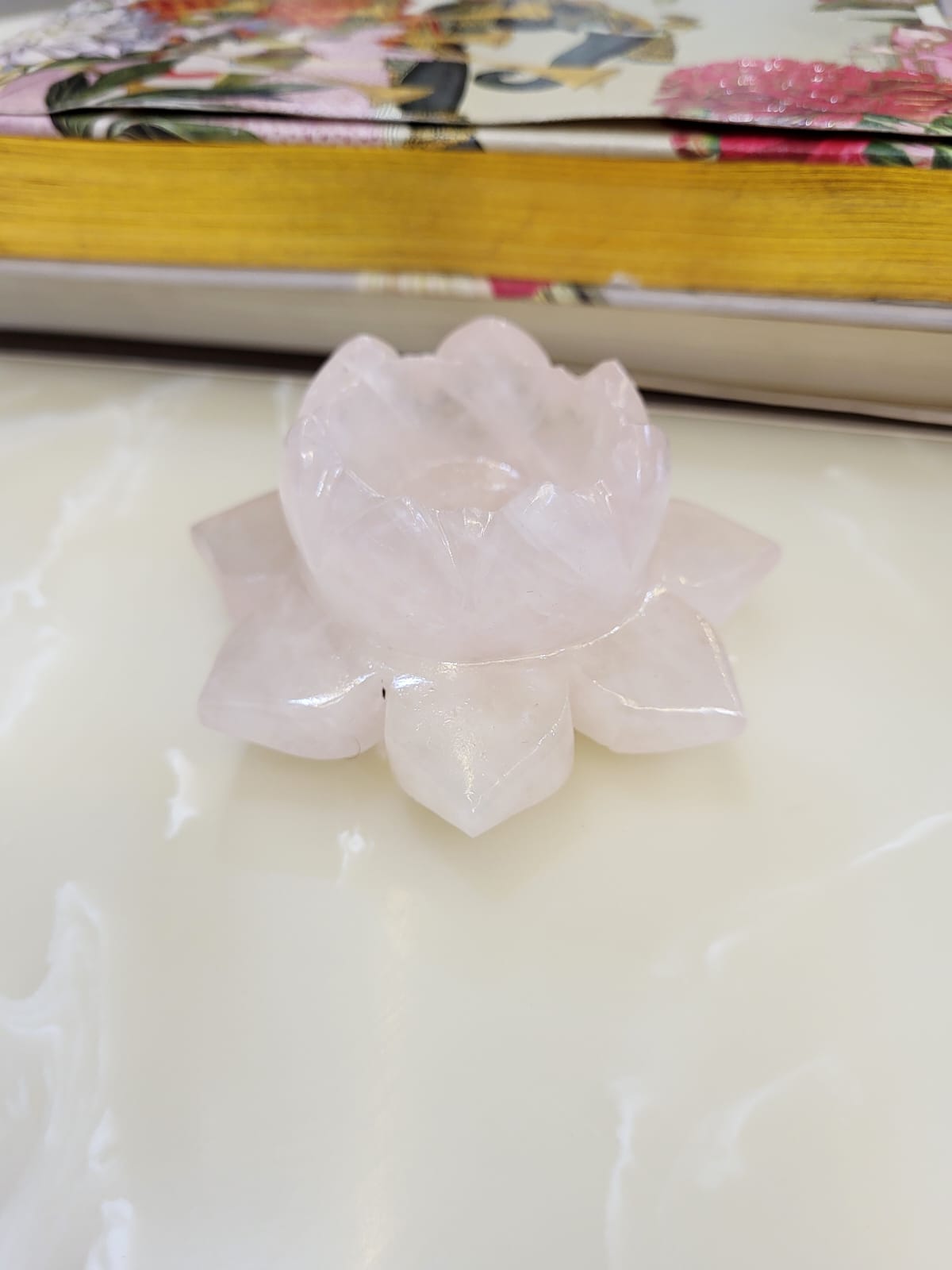 Rose Quartz Diya