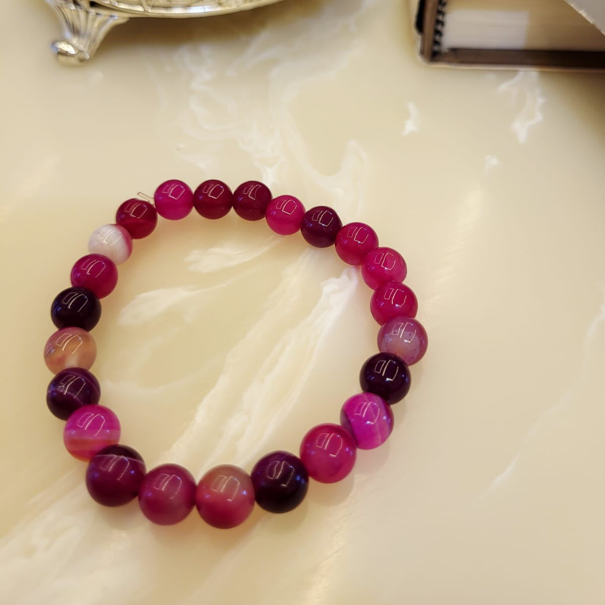 Pink Agate Bracelet